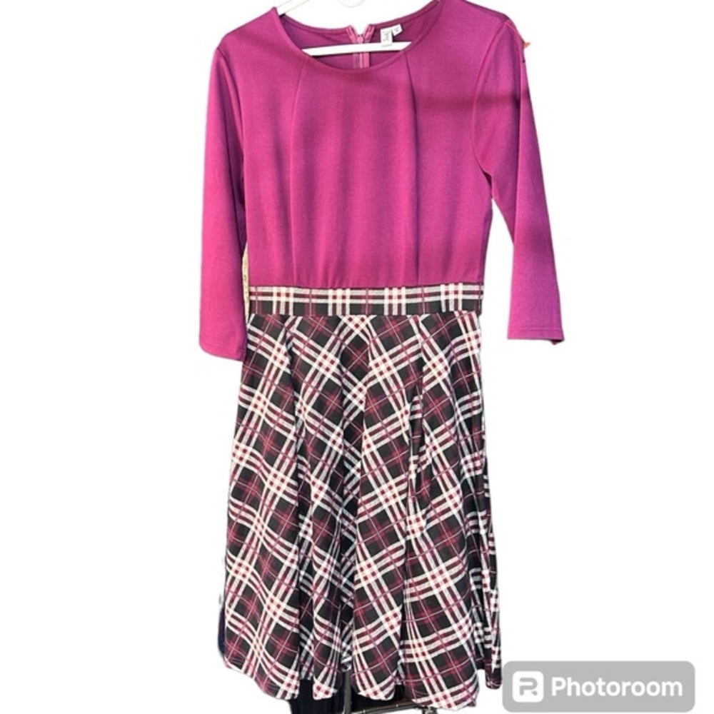 miss may plaid dress size medium, WDress22